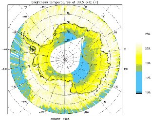 Monitoring of the Antarctica Ice Cycle